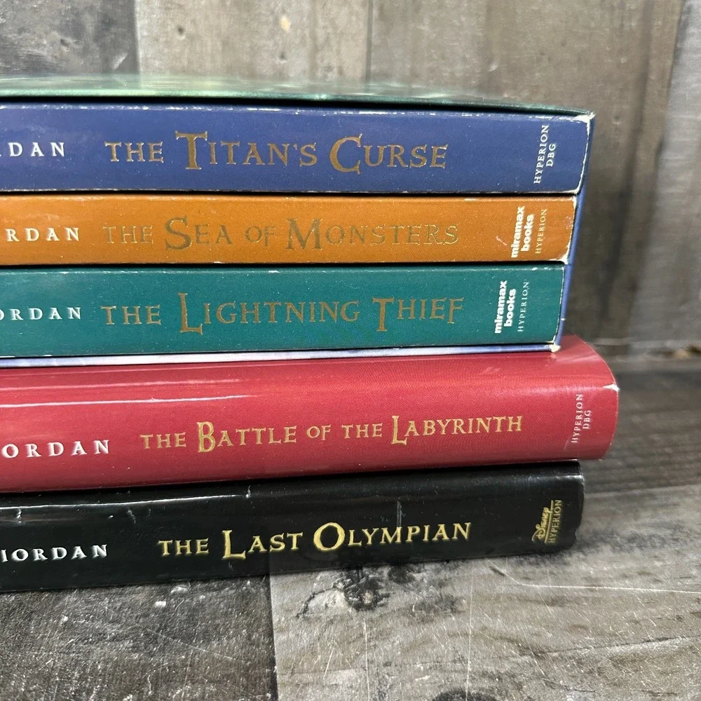 Percy Jackson and the Olympians Rick Riordan PB and HC Lot 1-5